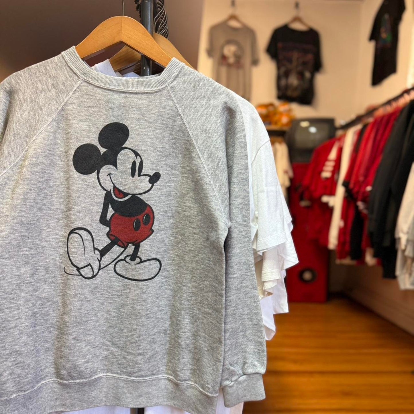 Vintage 80s Mickey Mouse Disney Cartoon Crewneck - Medium
