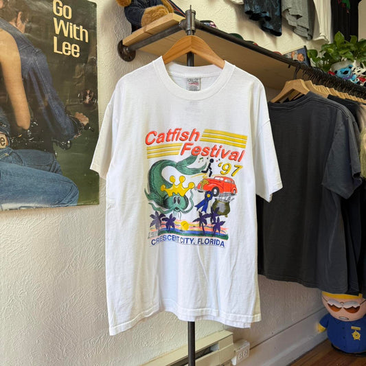 Vintage 1997 Catfish Festival California T-Shirt - X-Large