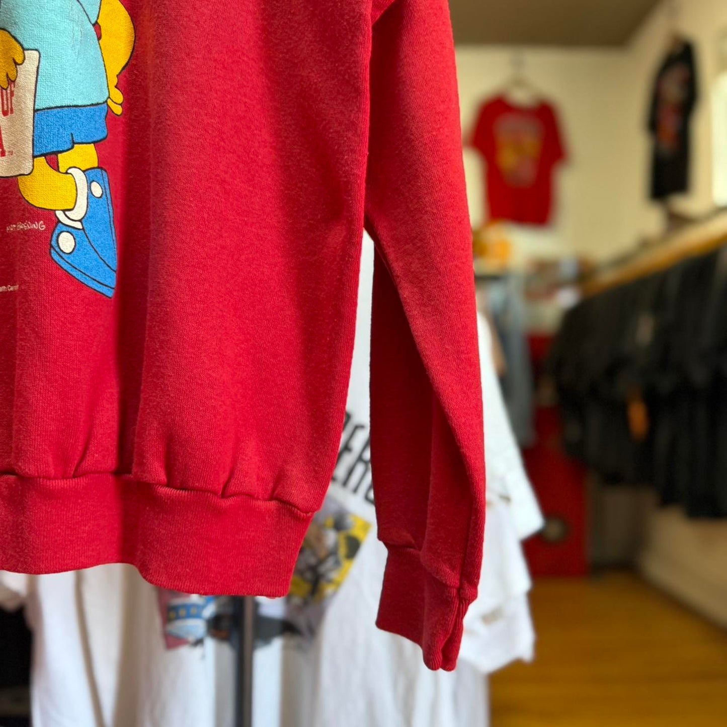 Vintage 90s Nebraska Huskers Bart Simpson Go For it Dudes Crewneck