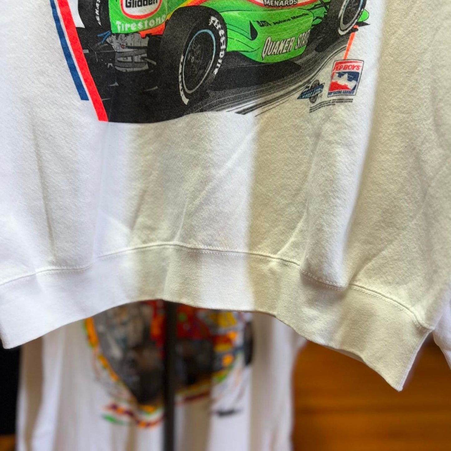 Vintage 90s Indy 509 Racing Racecar Crewneck - X-Large