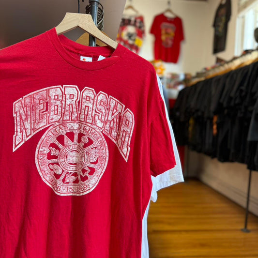 Vintage 90s Nebraska Huskers Crest T-Shirt