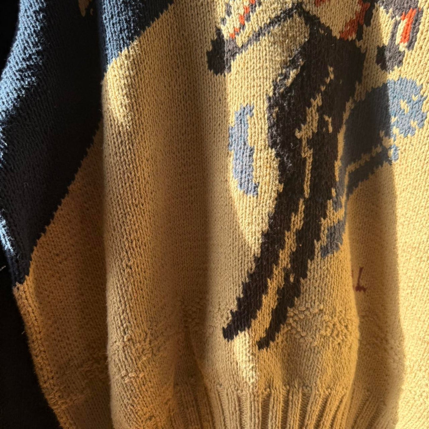 Vintage Polo Ralph Lauren RL Ski Skiing Knit Sweater - Large