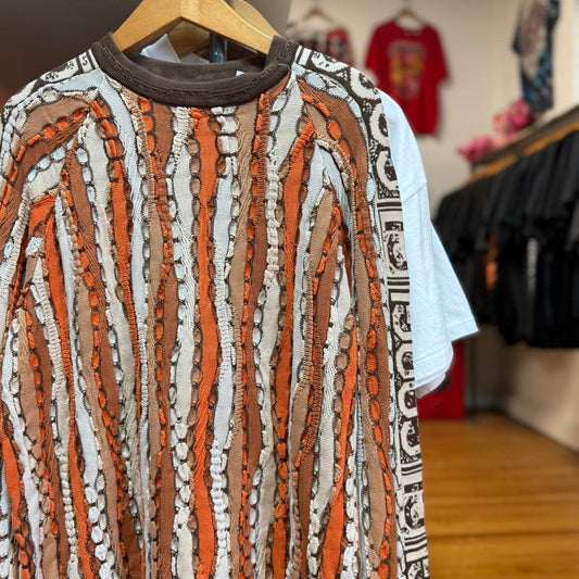 Vintage 90s Coogi 3D Knit Spell Out Crewneck