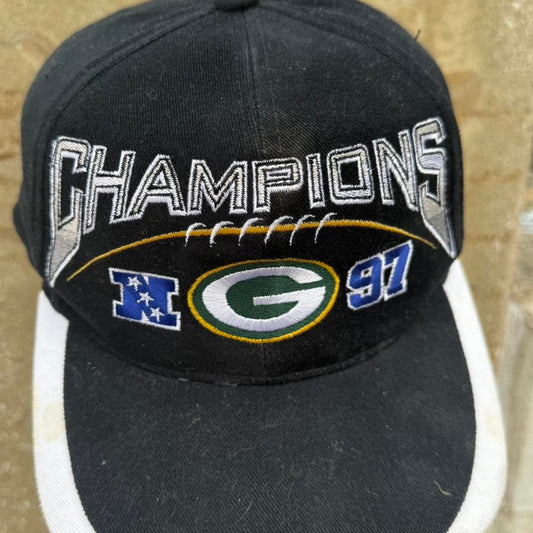 Vintage 1997 Green Bag Packers Super Bowl Champions NFL Sports Specialties Snapback