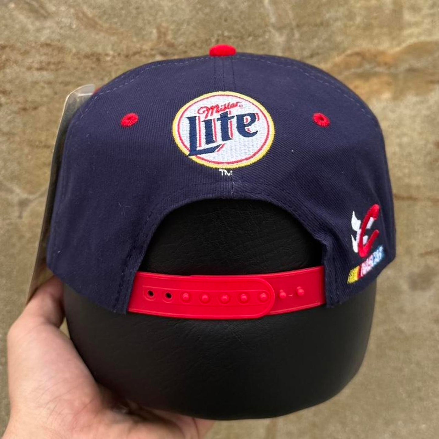 Vintage 90s Rusty Wallace NASCAR Flame Fire Snapback