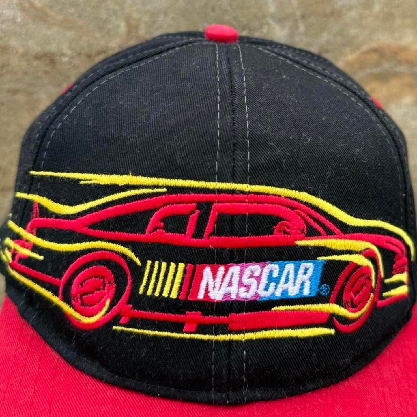 Vintage 90s Nascar Racing Race Car Snapback