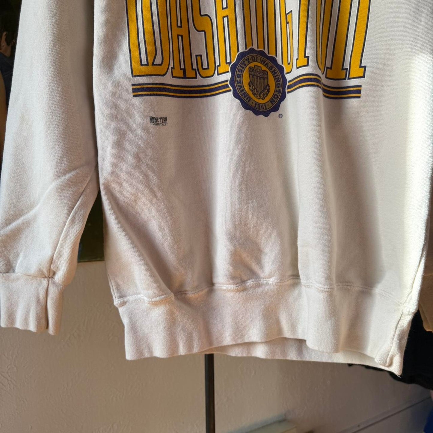 Vintage 90s Washington Huskies University Crewneck - Large