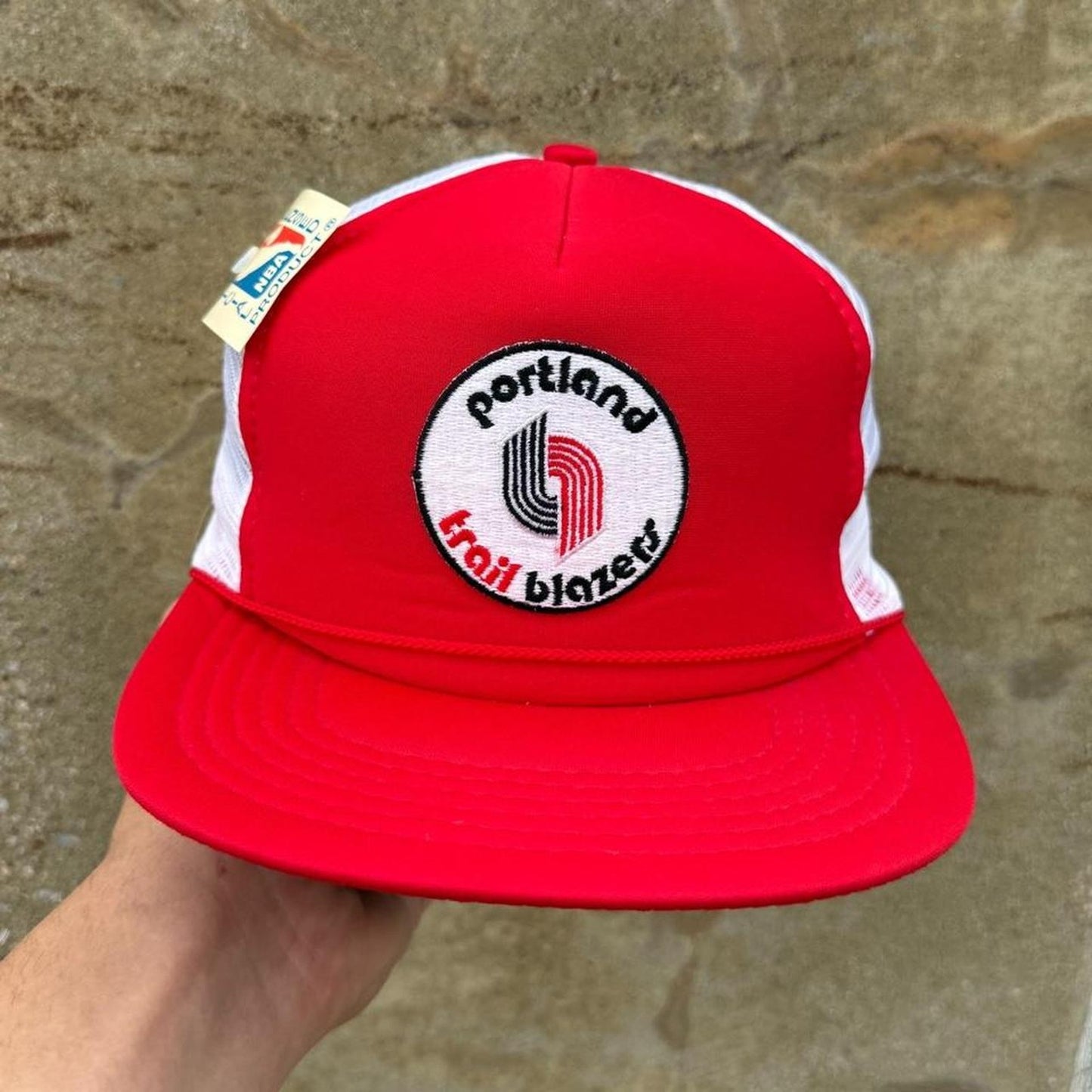 Vintage 90s Portland Trail Blazers NWT Trucker Cap
