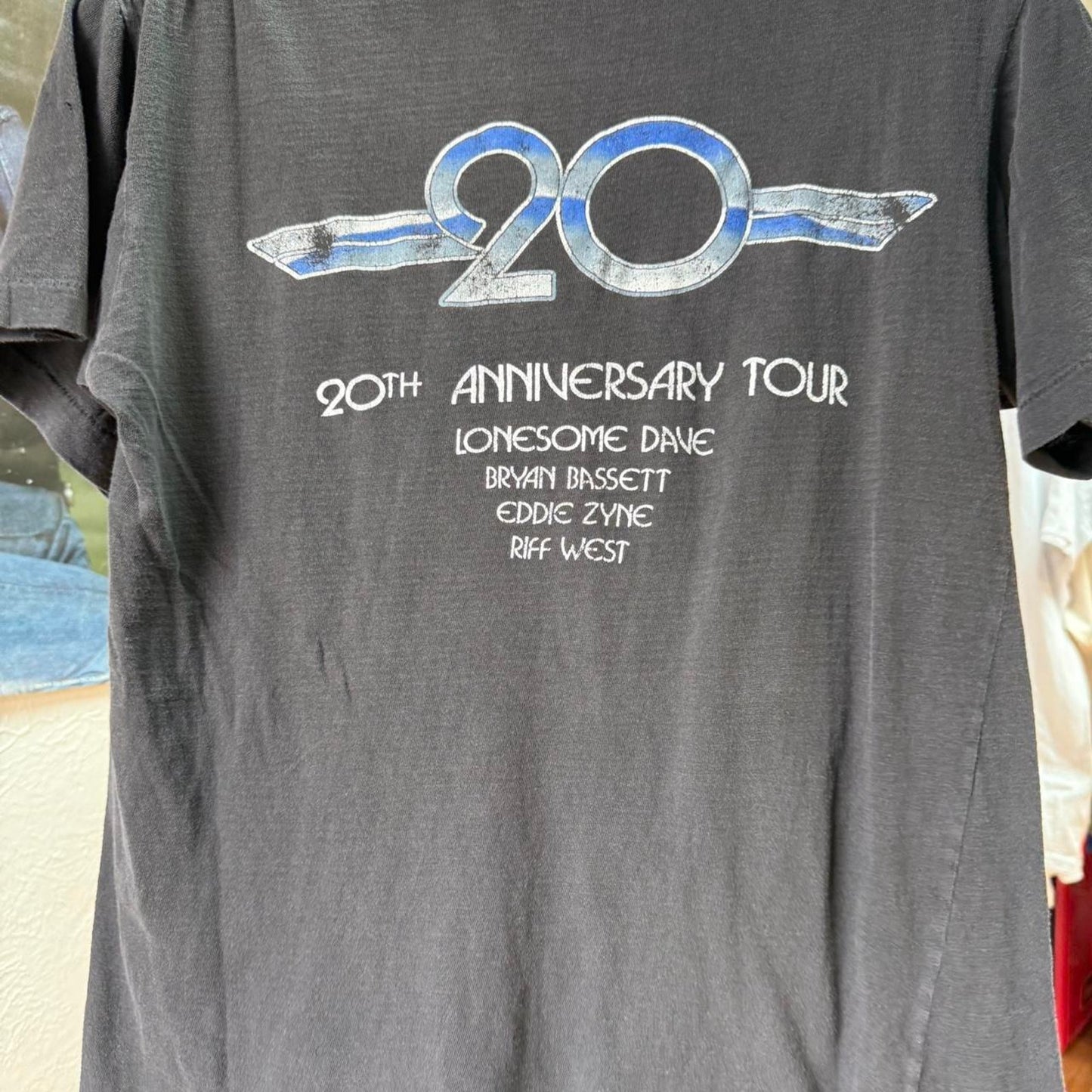 Vintage 80s Foghat 20th Anniversary Tour Band T-Shirt - Medium