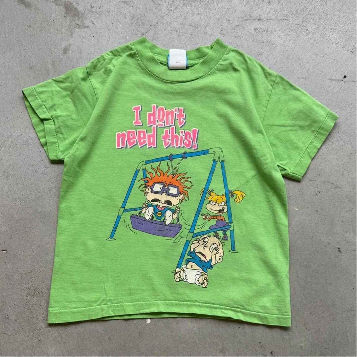 Vintage 90s Rugrats I Don’t Need This Cartoon T-Shirt - Kids Medium 7/8