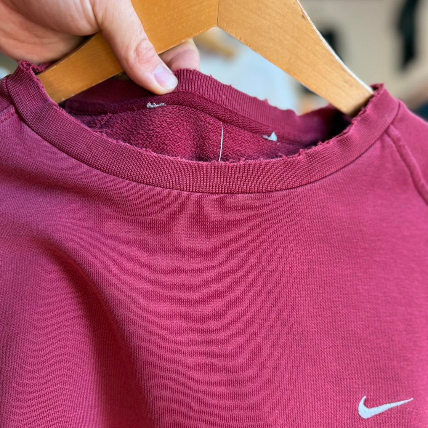 Vintage 90s Nike Swoosh Check Crewneck - X-Large