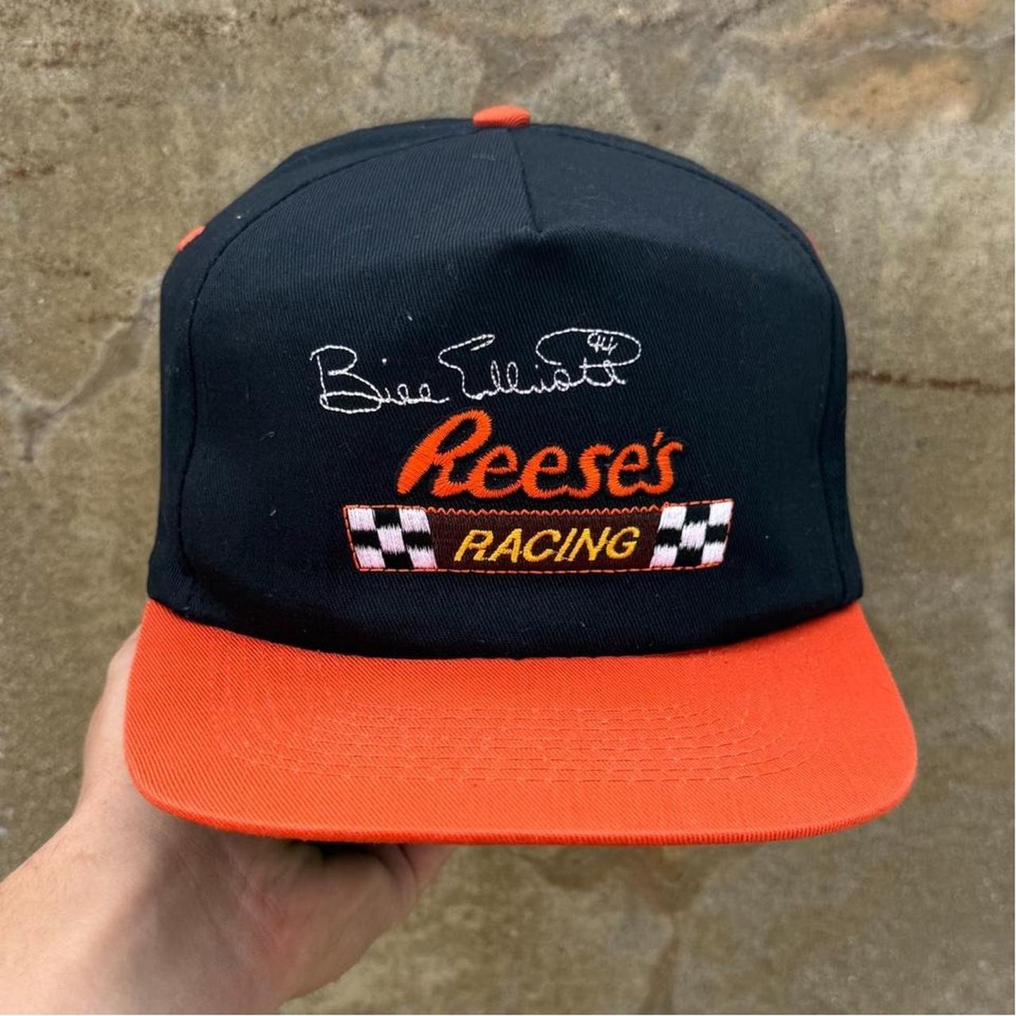 Vintage 90s Bill Elliot Reese’s Racing NASCAR Snapback