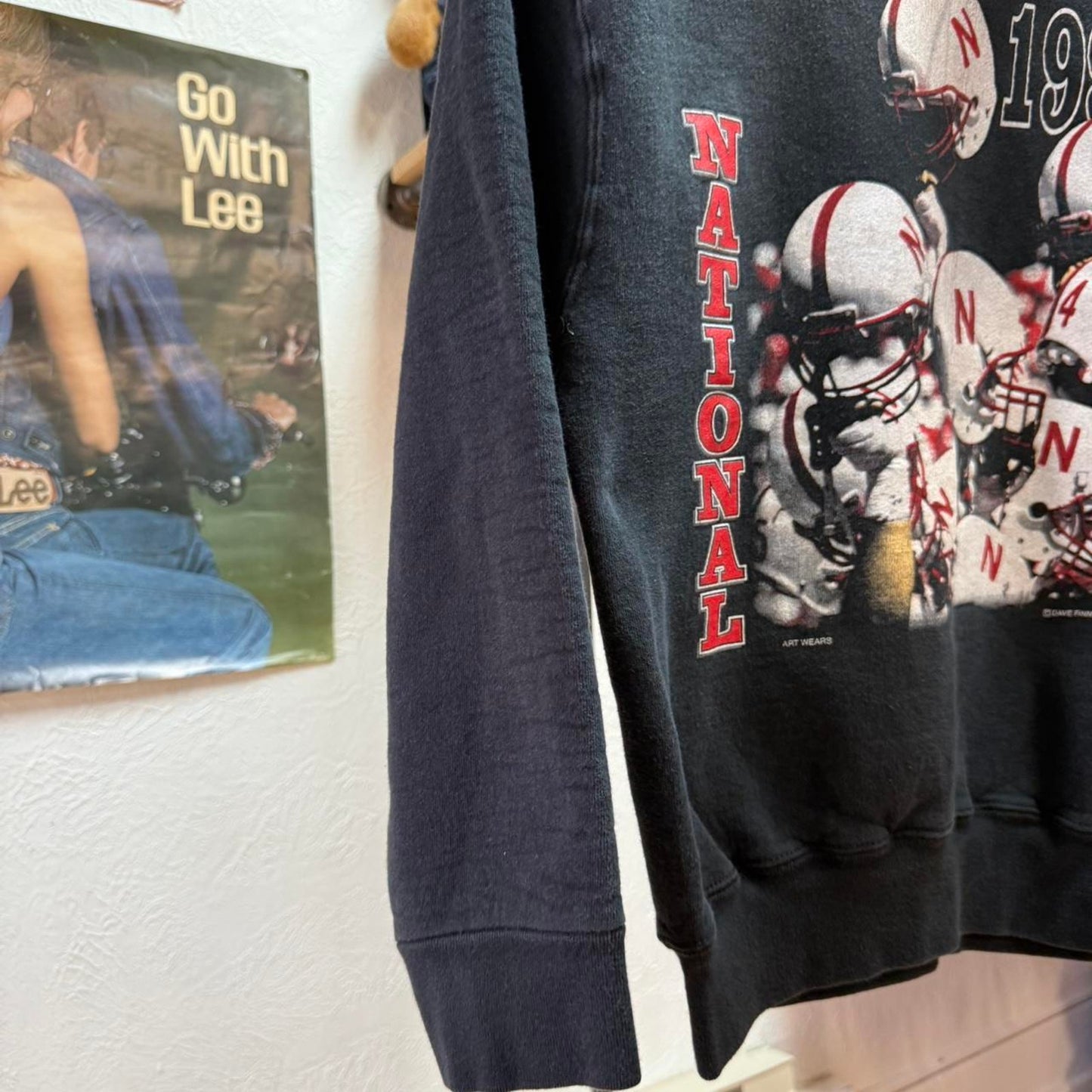 Vintage 90s Nebraska Huskers Helmet Championship Crewneck - Medium