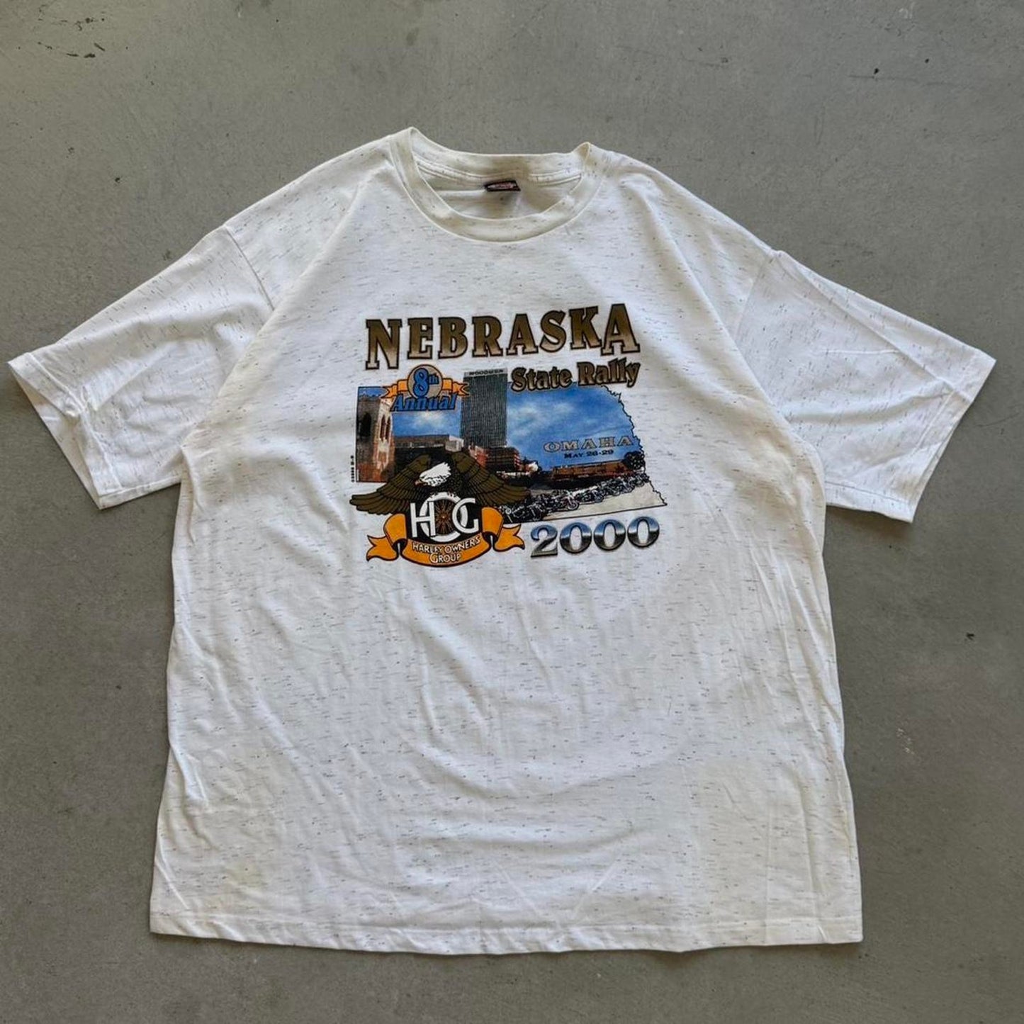 Vintage 2000 Harley Davidson Motorcycles State Rally Biker T-Shirt - XX-Large