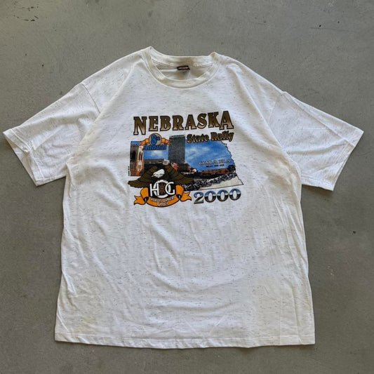 Vintage 2000 Harley Davidson Motorcycles State Rally Biker T-Shirt - XX-Large