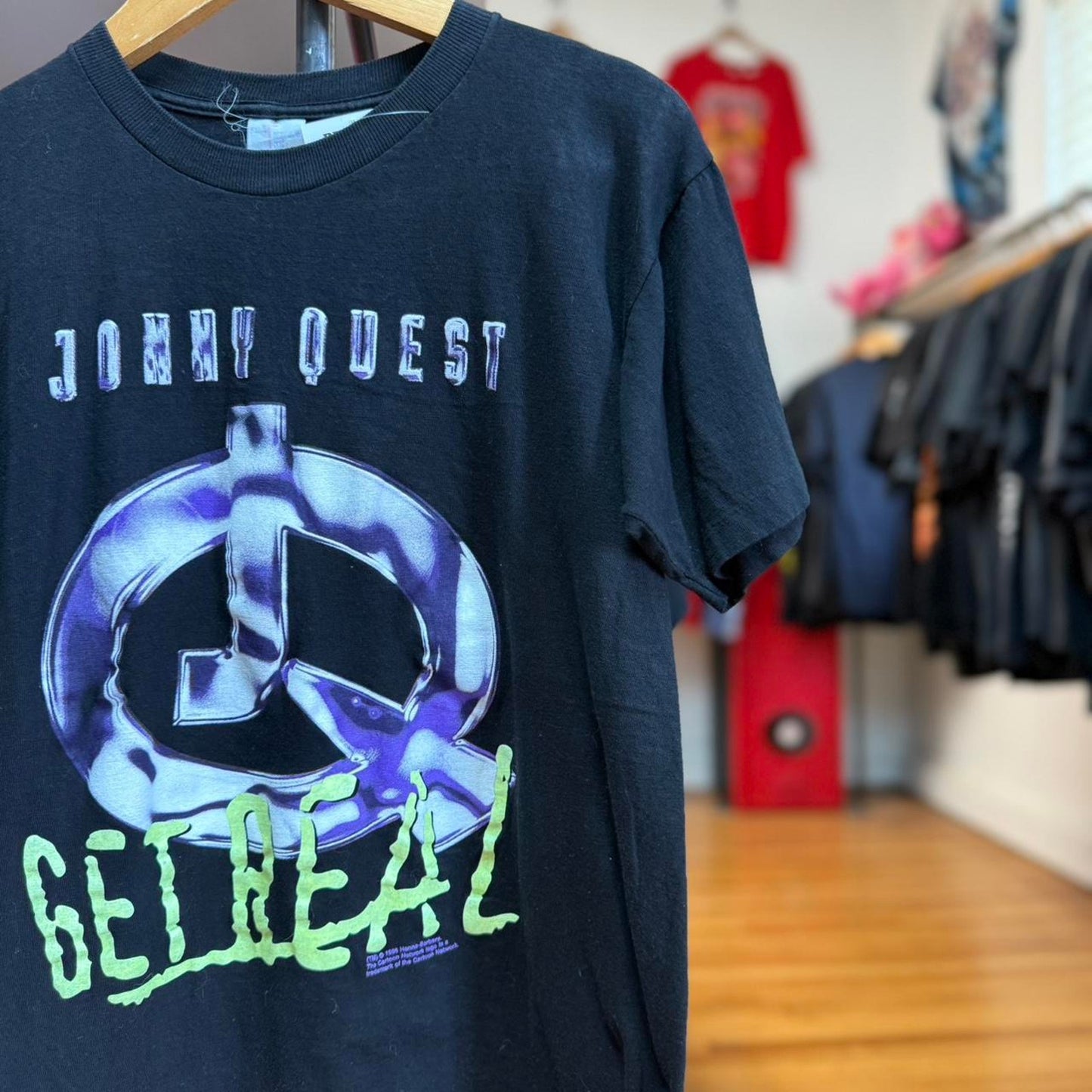 Vintage 80s Johnny Quest Get Real TV Show Promo T-Shirt