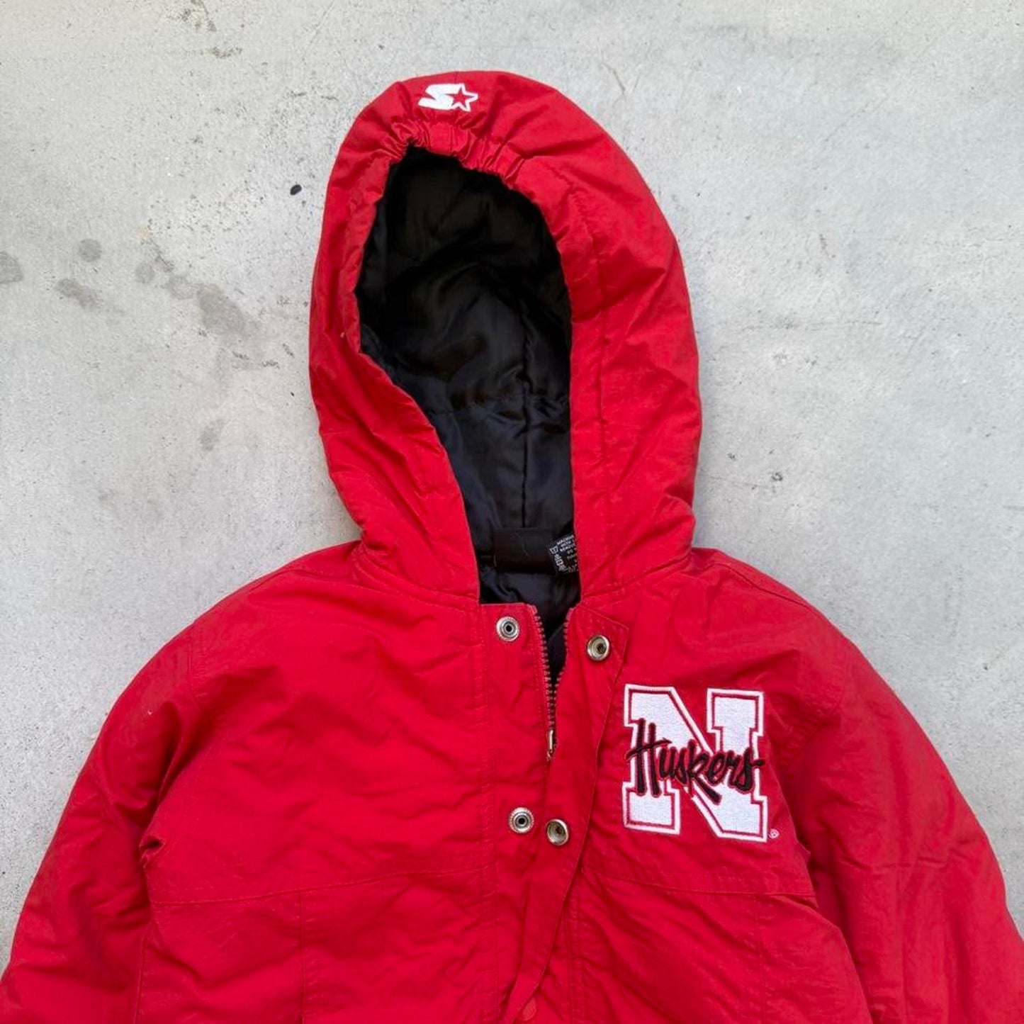 Vintage 90s Nebraska Huskers Puffer Jacket - Kids 5/6