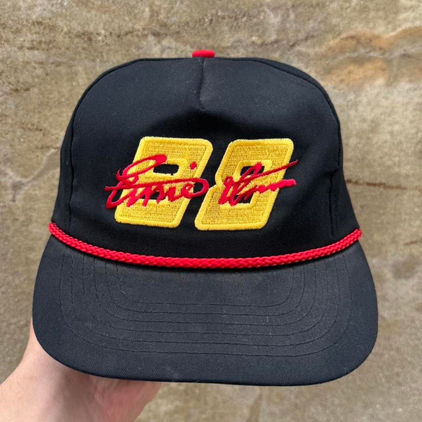 Vintage 90s Ernie Erwin Nascar Racing Race Car Snapback