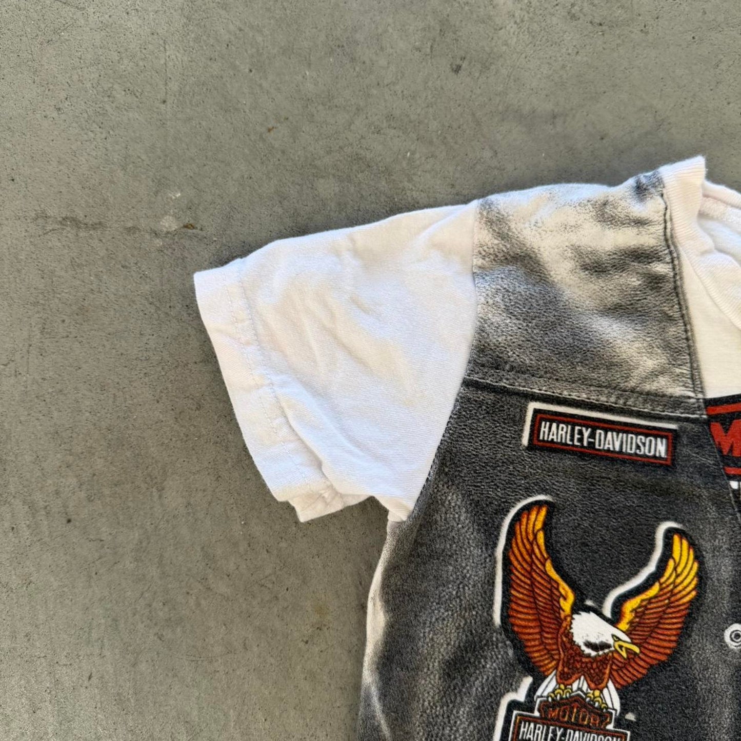 Vintage Harley Davidson Motorcycles Vest T-Shirt - Kids 4T