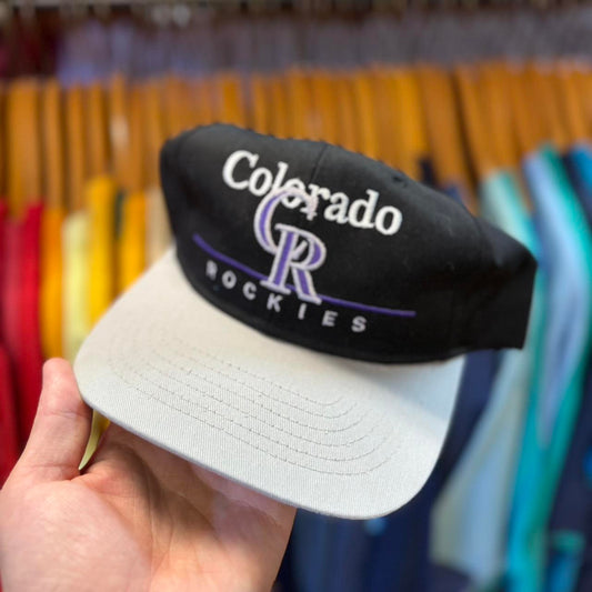 Vintage 90s Colorado Rockies MLB Baseball Snapback