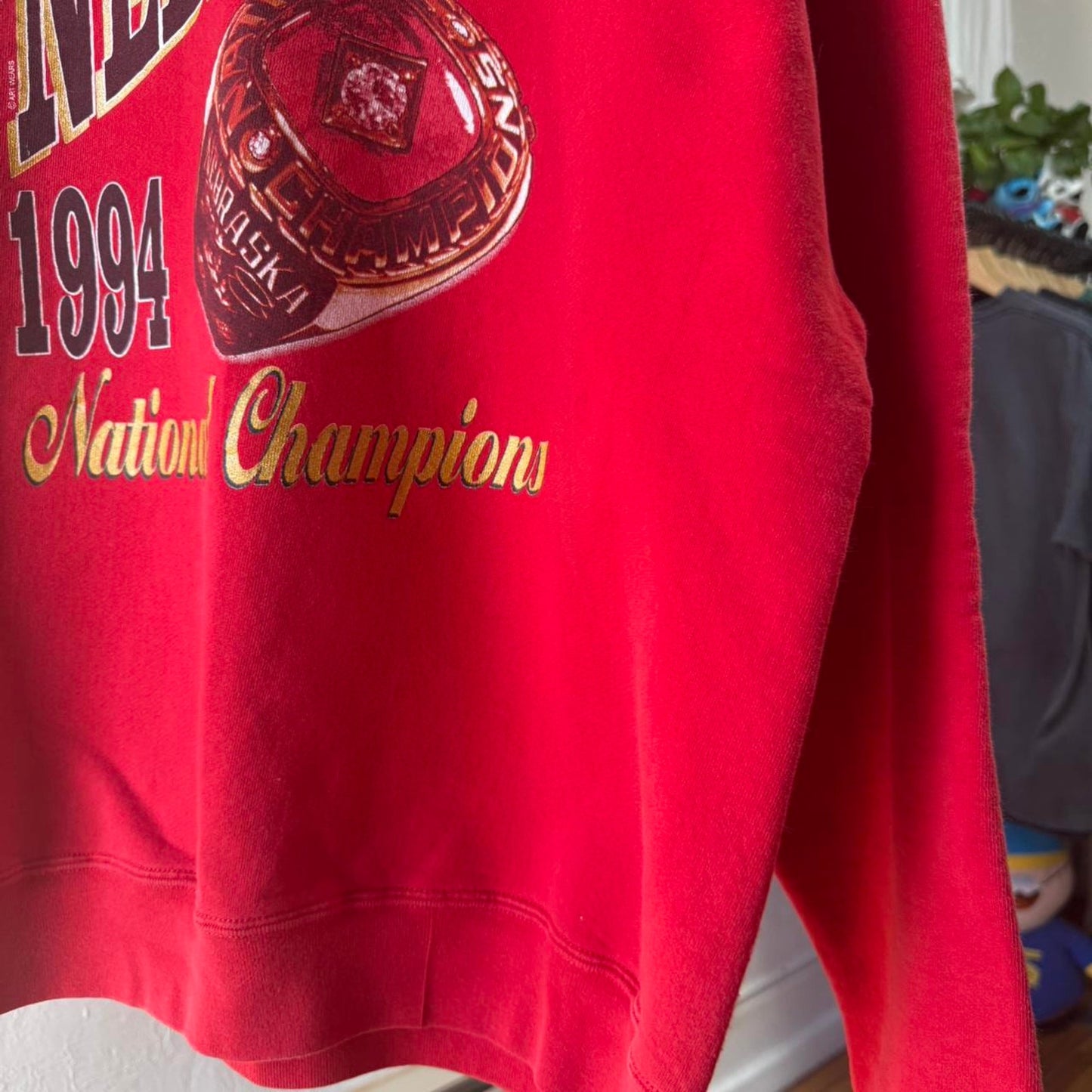 Vintage 1994 Nebraska Huskers Ring National Champions Crewneck - X-Large