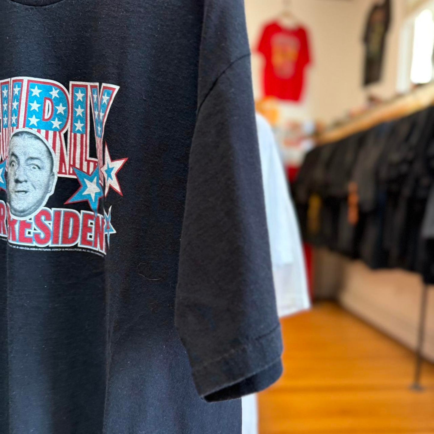 Vintage 90s 3 Stooges Curly For President USA T-Shirt