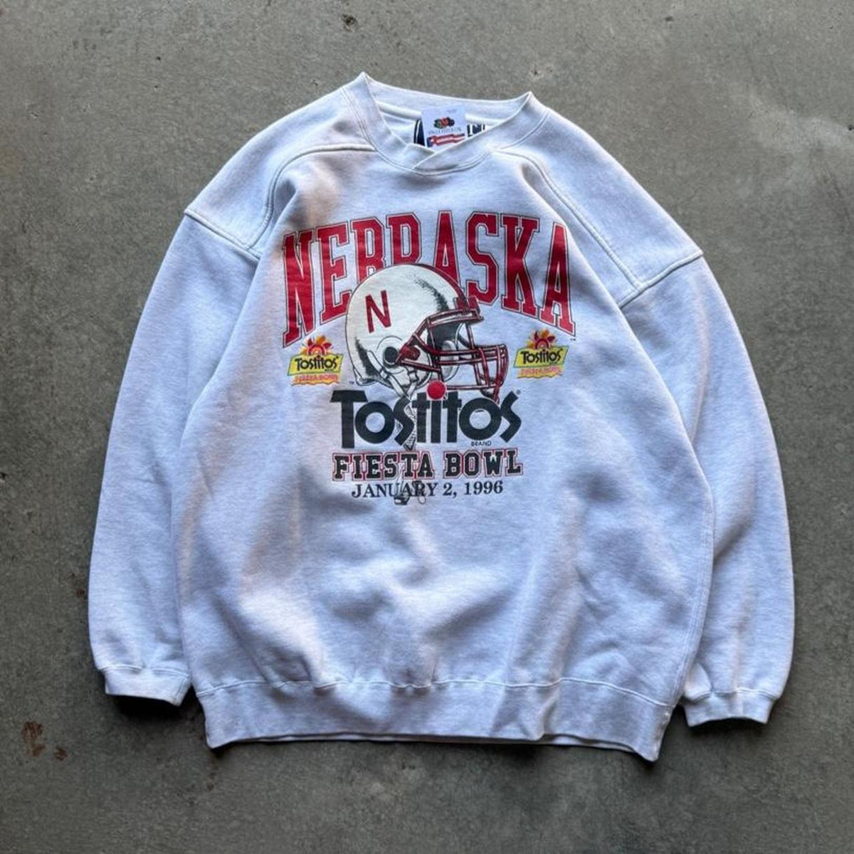 Vintage 90s Nebraska Huskers Tostitos Fiesta Bowl Crewneck - X-Large