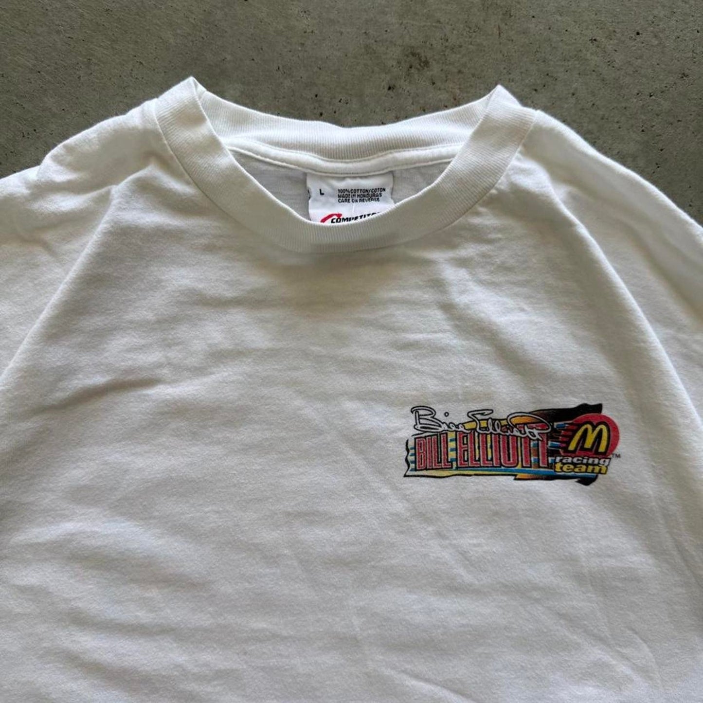 Vintage NASCAR Bill Elliot McDonald’s Racing T-Shirt - Large