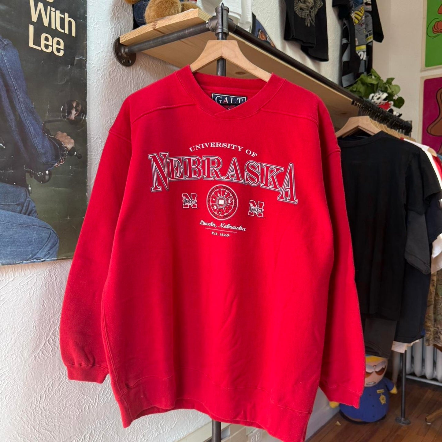 Vintage 90s Nebraska Huskers Crewneck - Large
