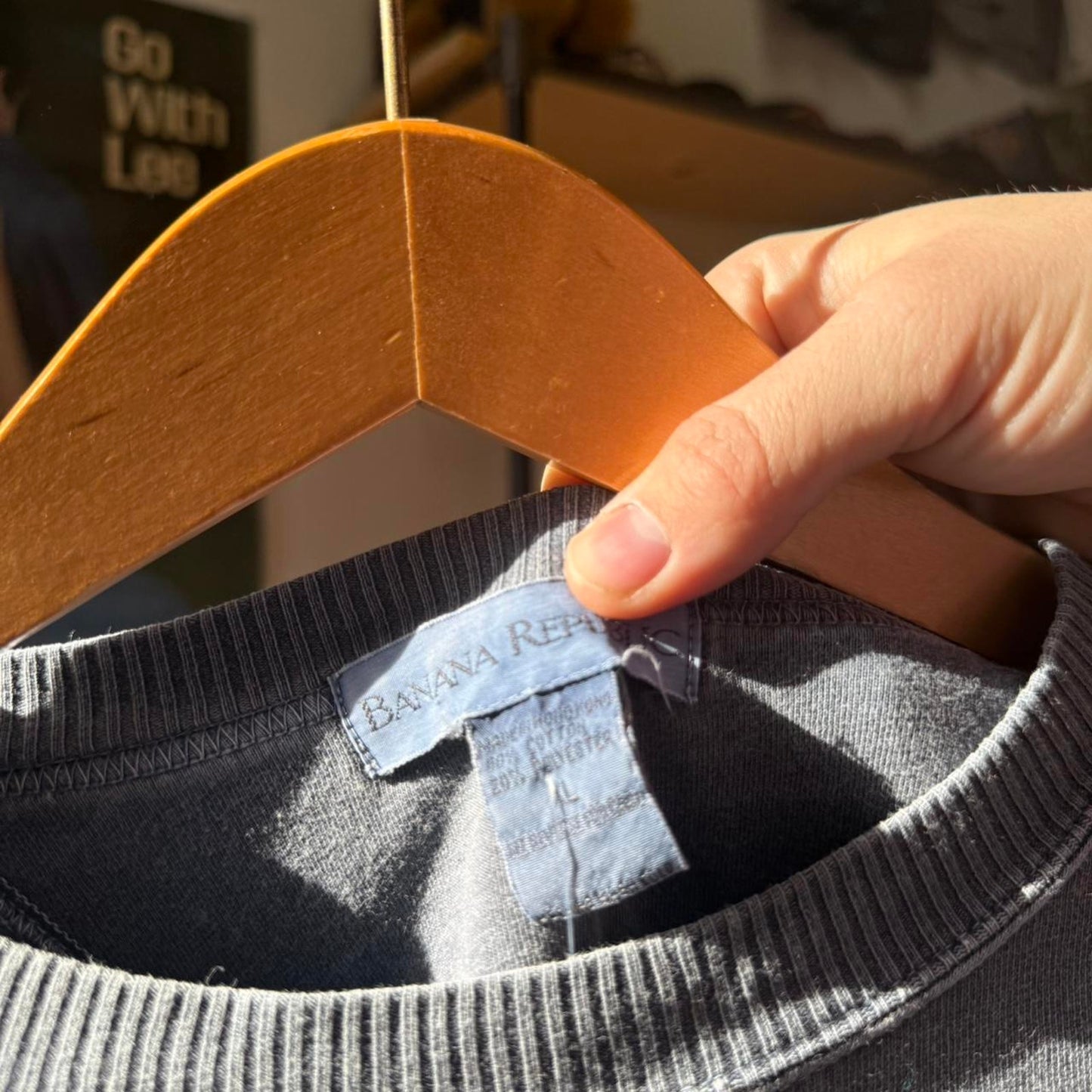 Vintage 90s Banana Republic Authentic Sportswear Embroidered Crewneck - Large