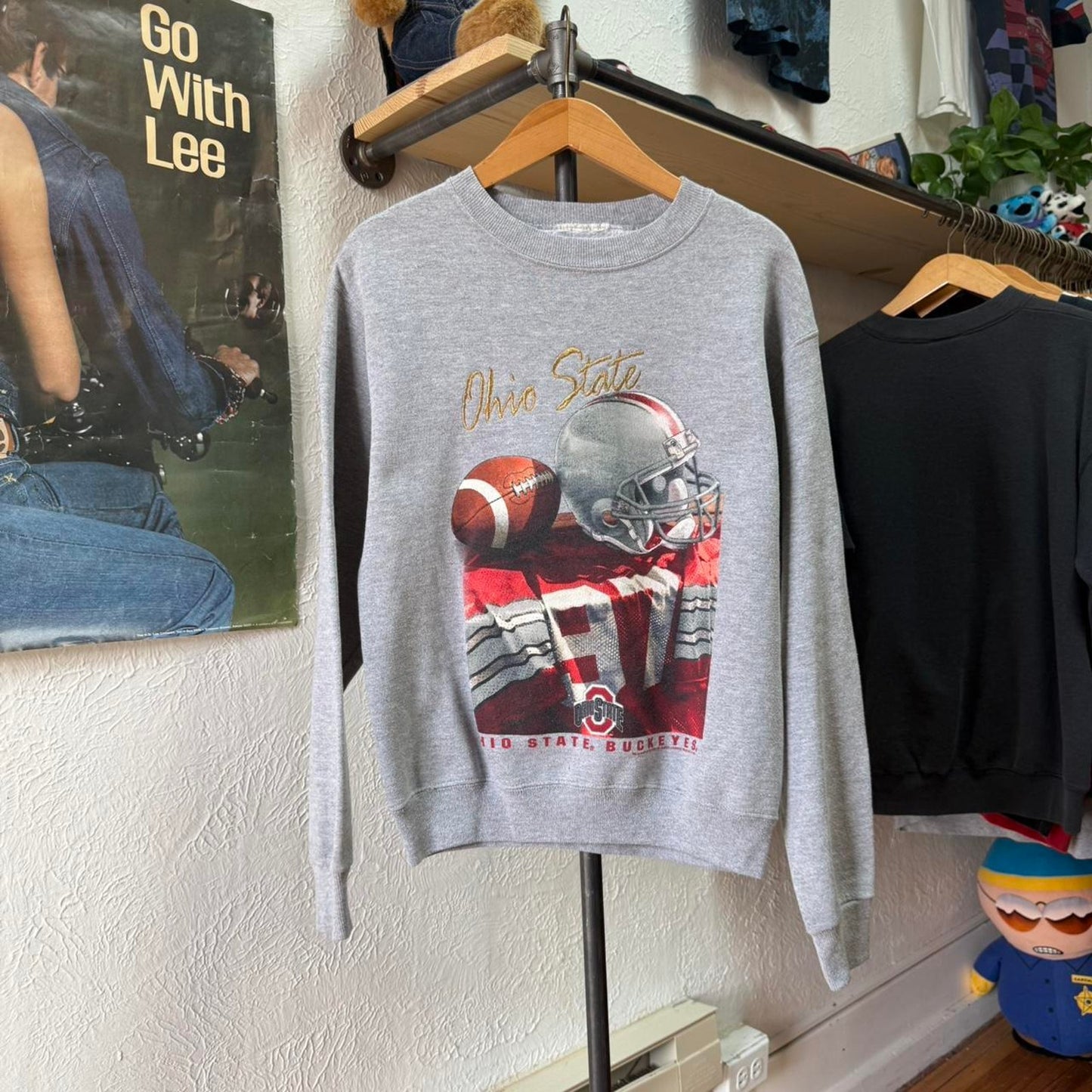Vintage 90s Ohio State Football Crewneck - X-Large