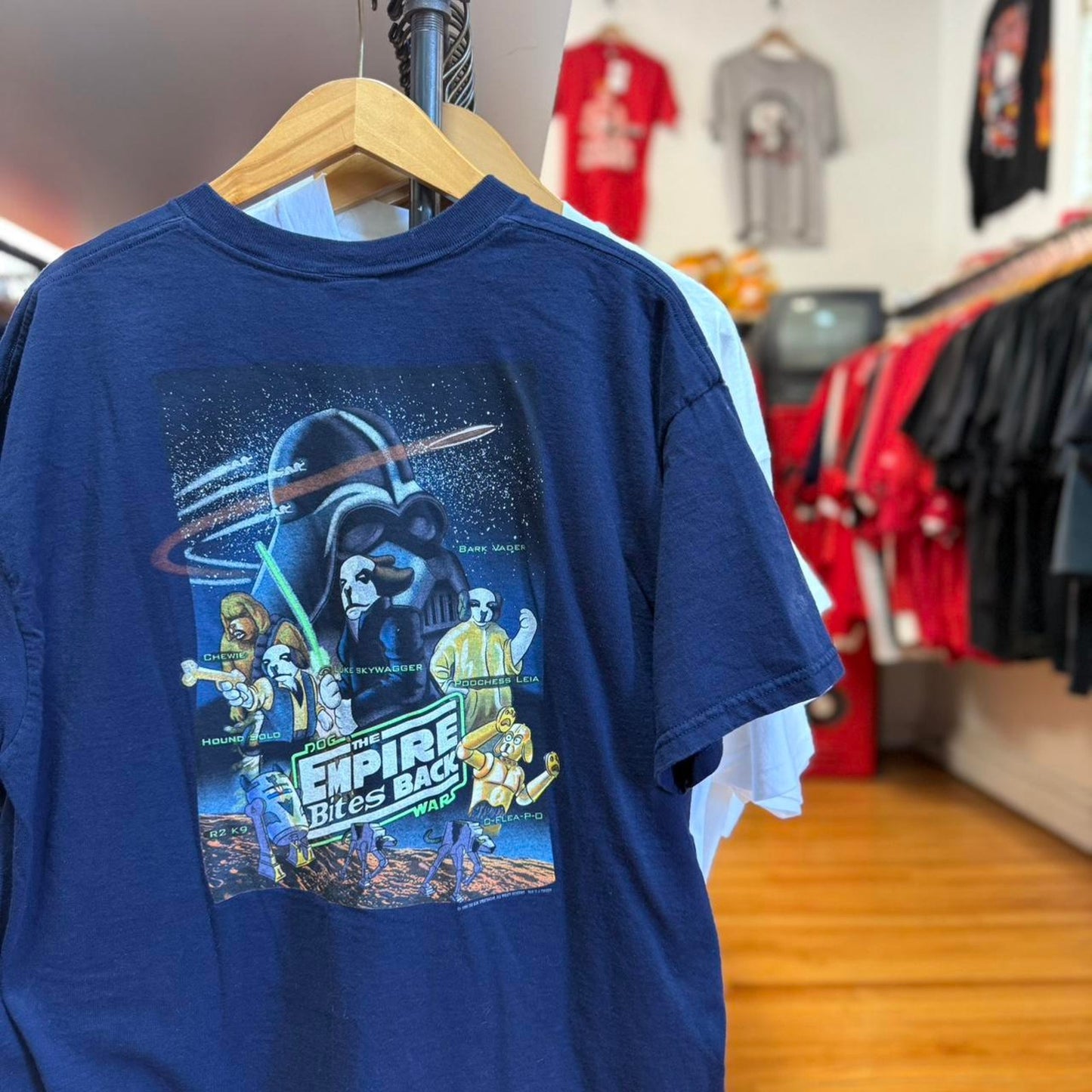 Vintage 90s Big Dogs Star Wars Parody T-Shirt - X-Large