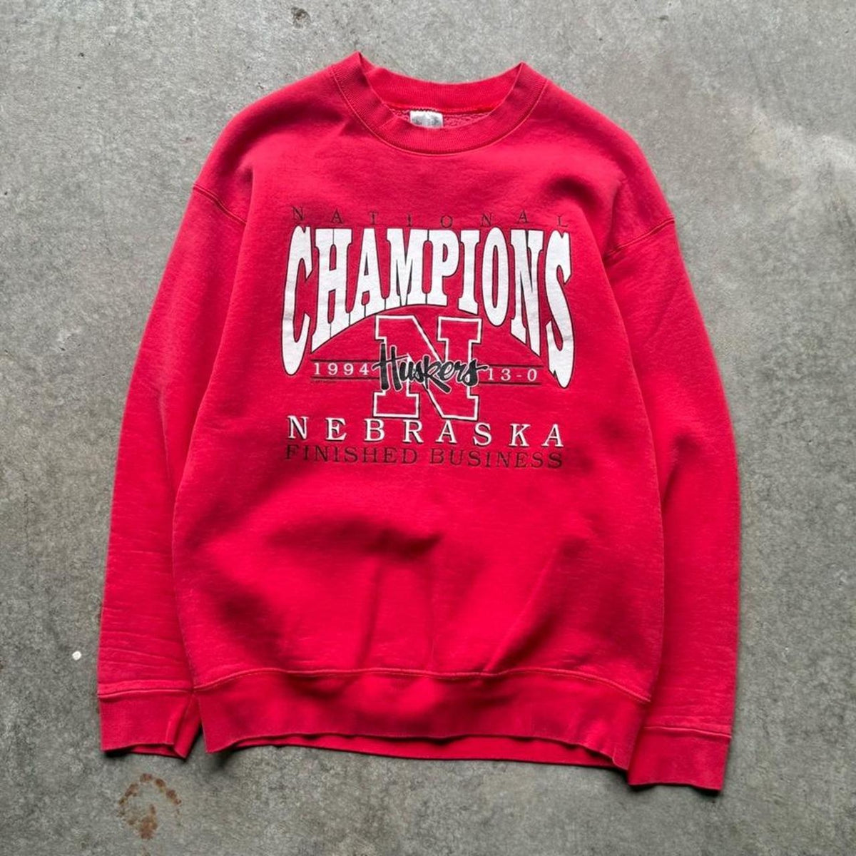 Vintage 1994 Nebraska Huskers National Champions Crewneck - Large