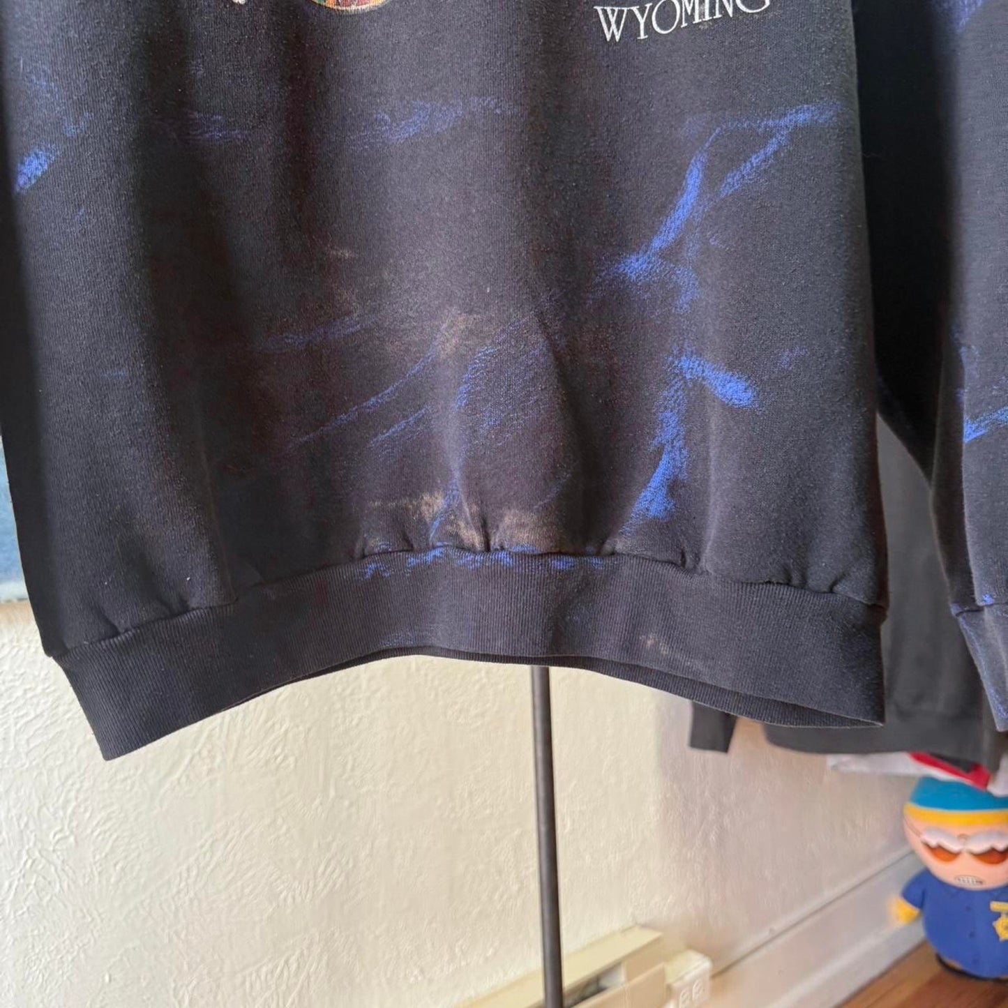 Vintage 90s Wyoming Deer Animal AOP Crewneck - Large