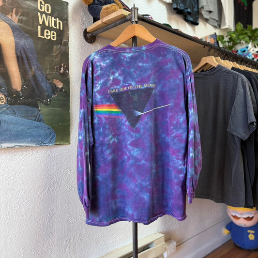 Vintage 90s Pink Floyd Dark Side of the Moon Tie Dye Band T-Shirt - X-Large