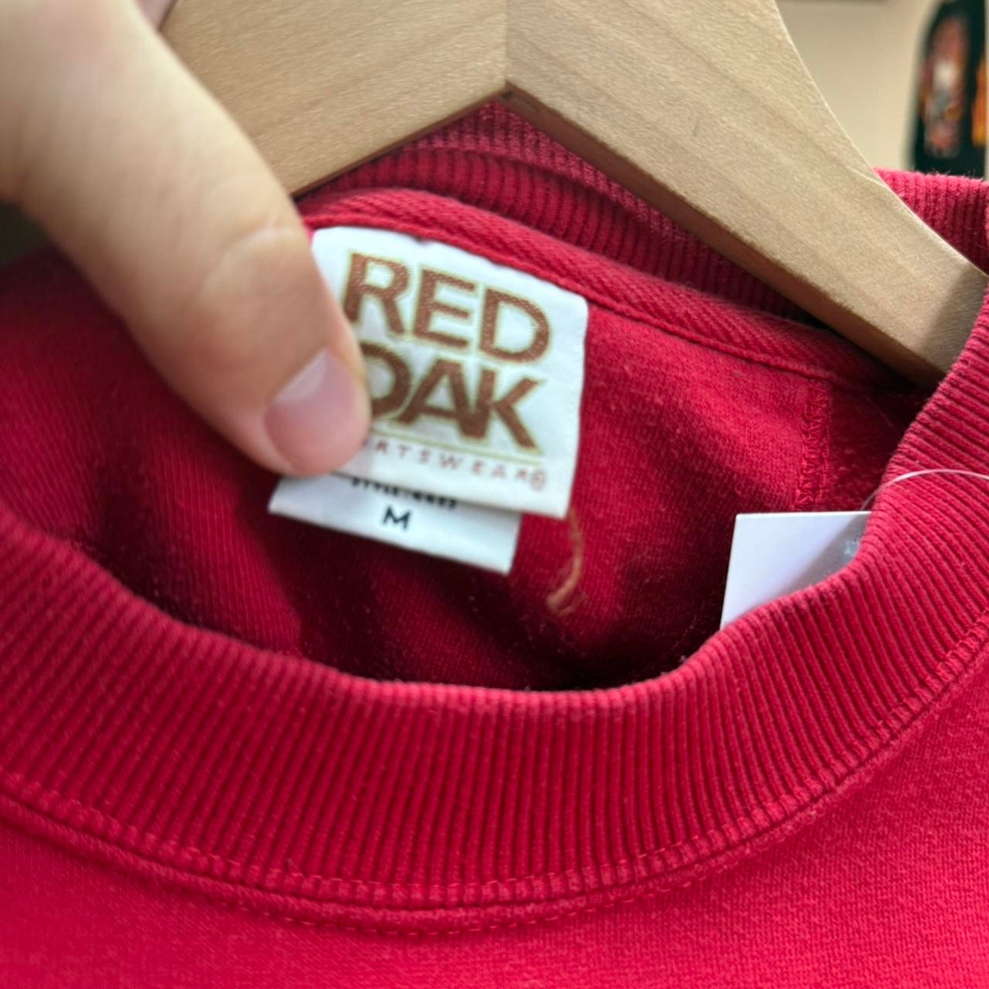 Vintage 90s Nebraska Huskers Striped Sleeve Crewneck  - Medium