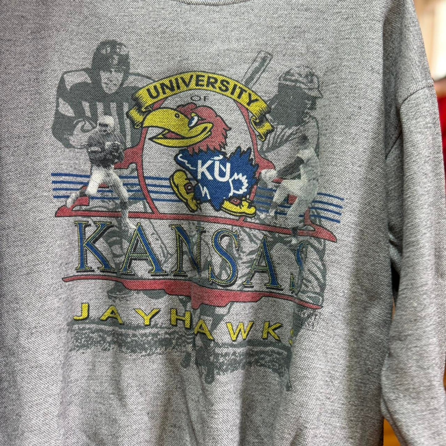 Vintage 90s Kansas University Jayhawks KU Crewneck