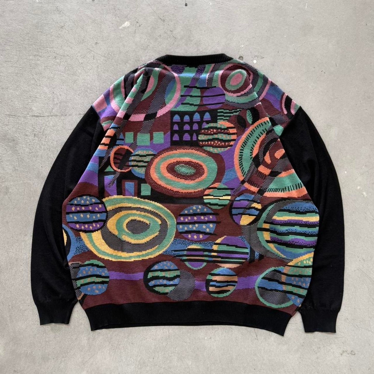 Vintage 90s St Croix Knits Funky Pattern Sweater - X-Large