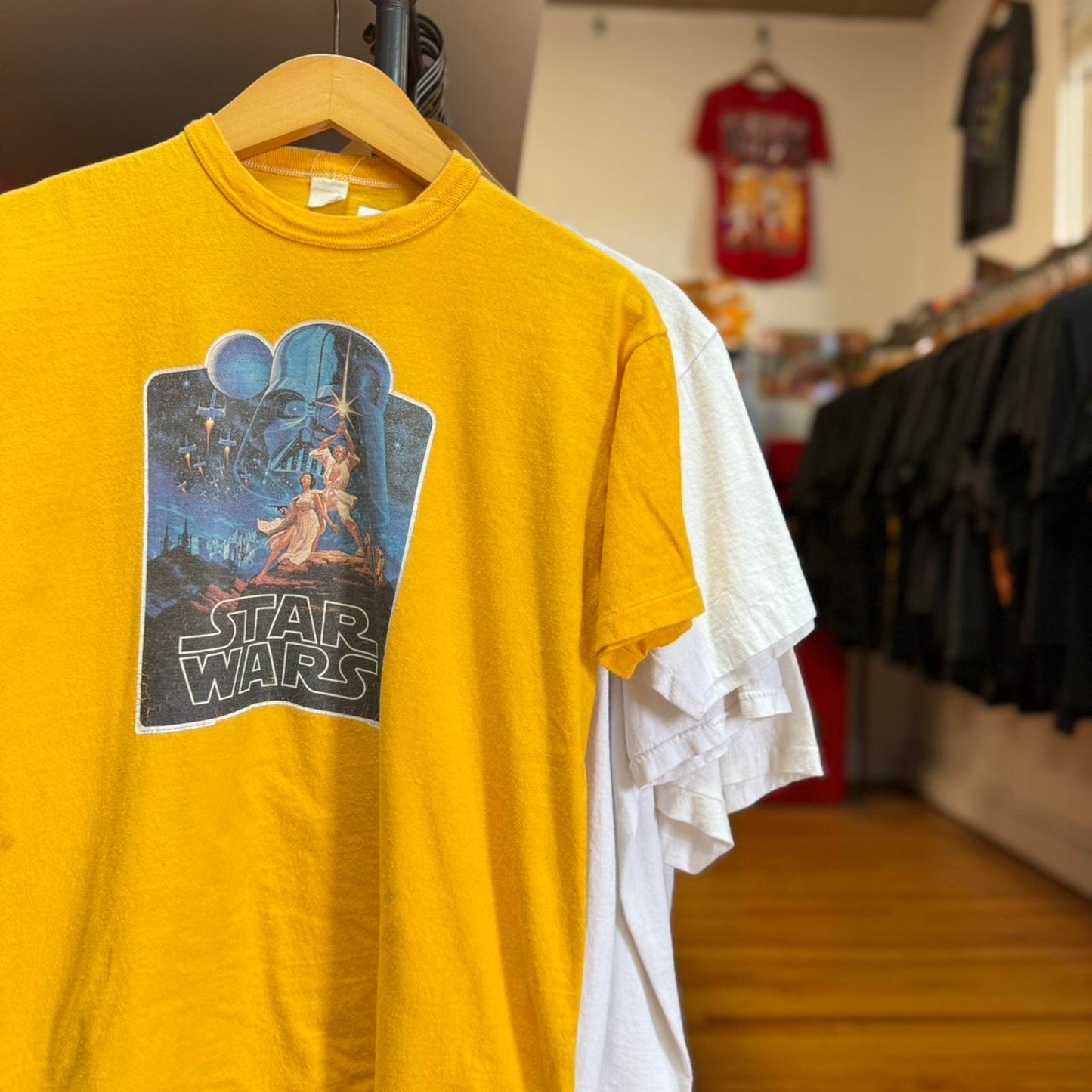 Vintage 70s Star Wars Darth Vader Movie Promo T-Shirt - Large (W)