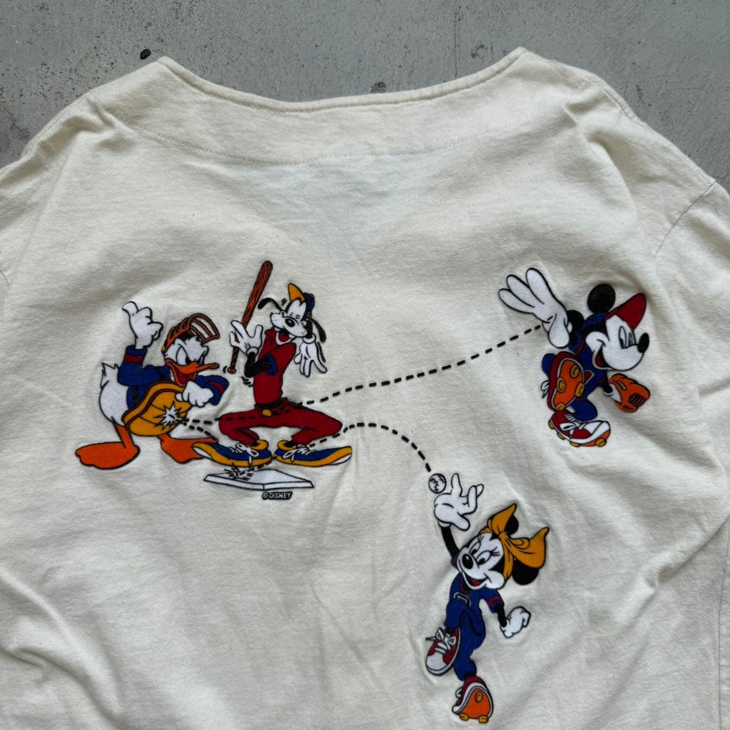 Vintage 90s Disney Mickey Mouse Baseball Minnesota Jersey Shirt - Large
