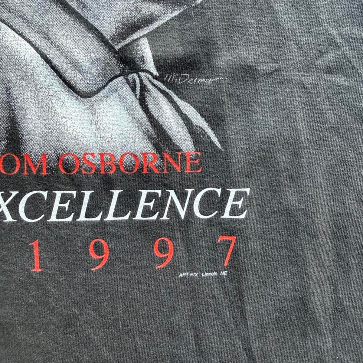 Vintage 90s Nebraska Huskers Thanks Coach Tom Osborne T-Shirt - X-Large