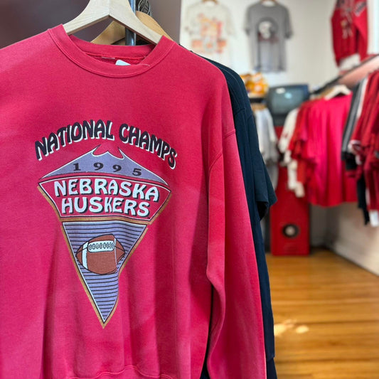 Vintage 90s Nebraska Huskers National Champs Crewneck