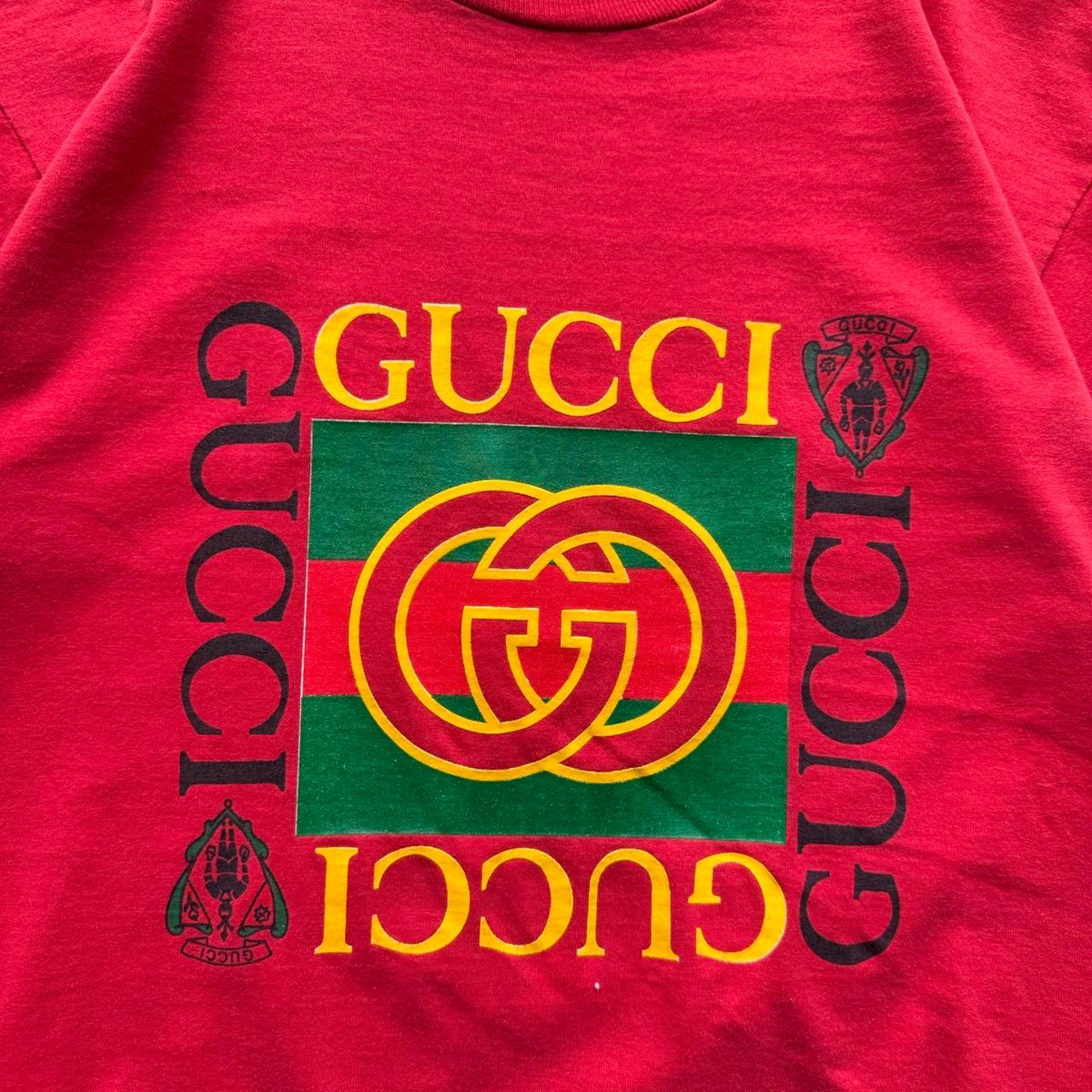 Vintage 90s Gucci Logo T-Shirt - Large