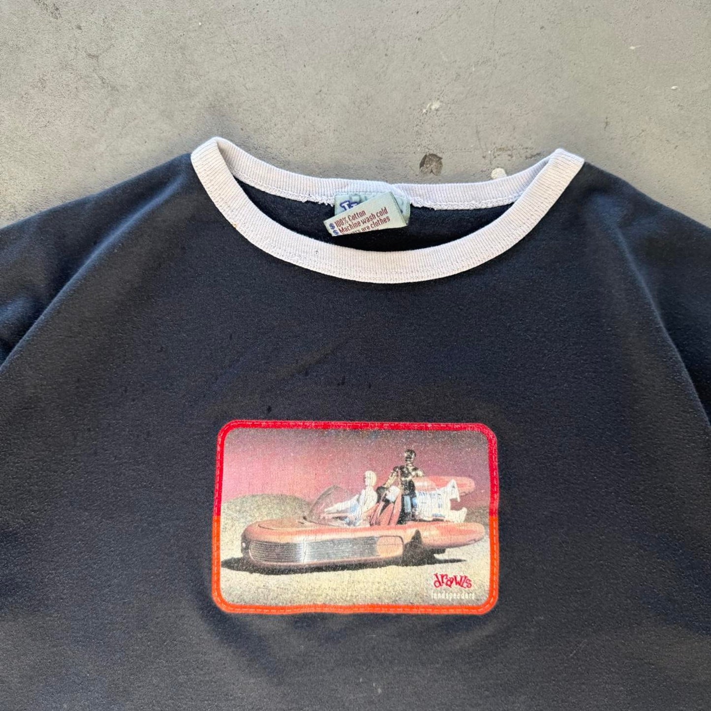 Vintage Drawls Skateboards Star Wars Speeder T-Shirt - Medium