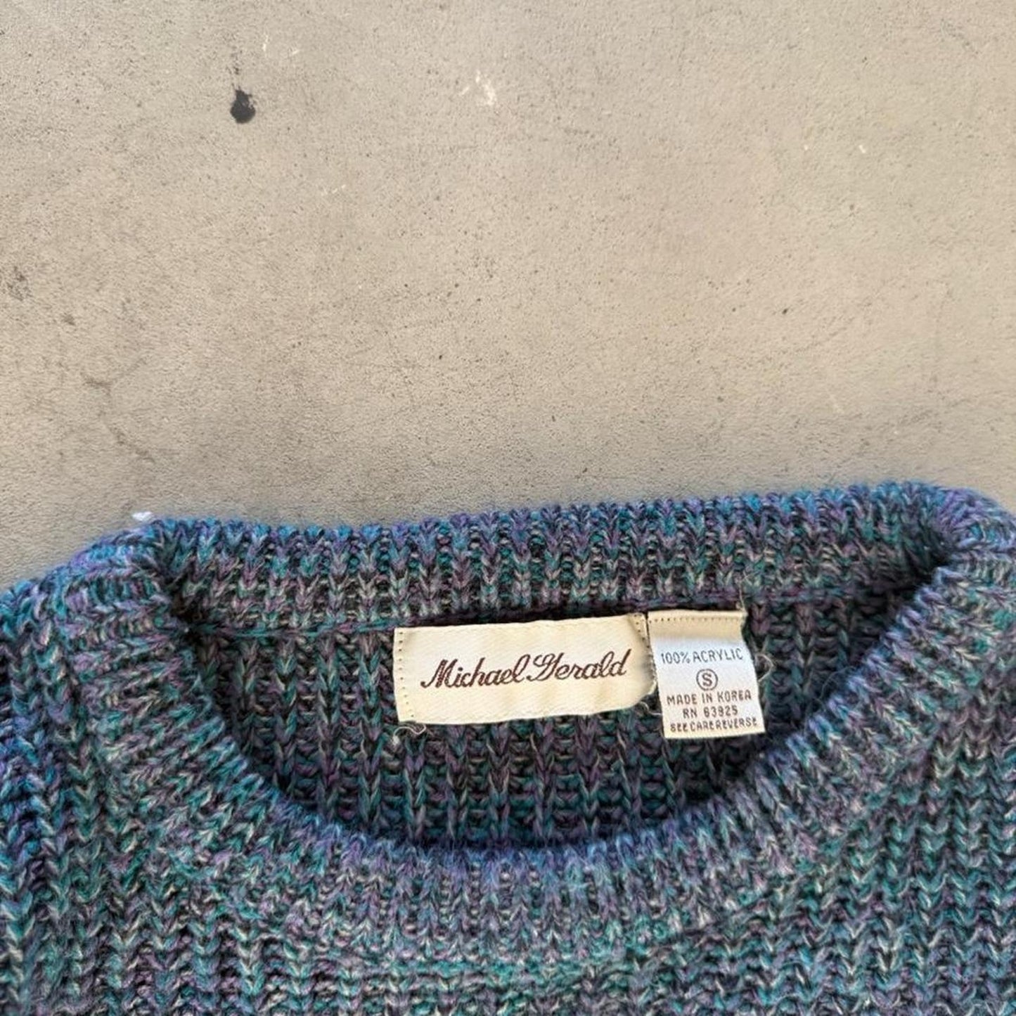 Vintage 90s Striped Sweater - Small
