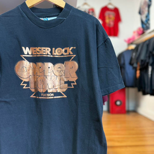 Vintage 90s Weiser Lock Copper Bowl Football T-Shirt