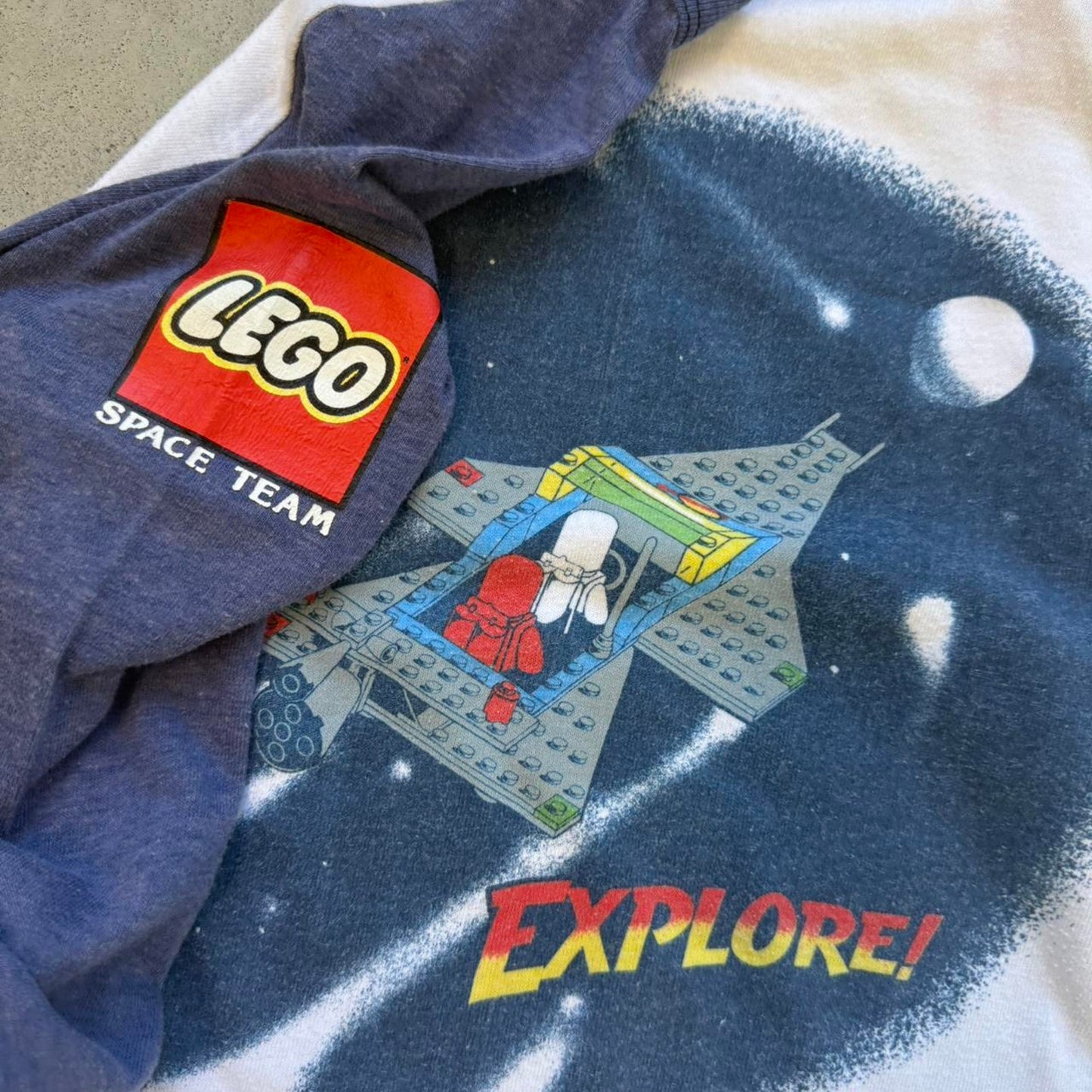 Vintage 90s Lego Spaceship Explore T-Shirt - Kids Large