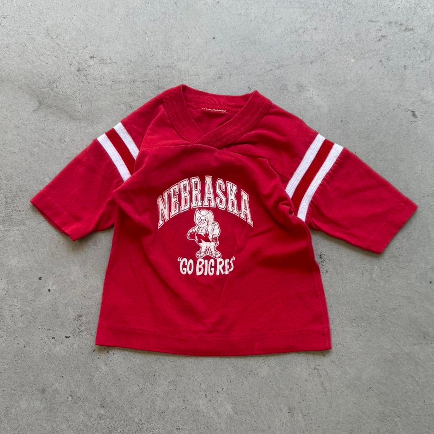 Vintage 80s Nebraska Huskers Herbie T-Shirt - Kids 6-9 Months
