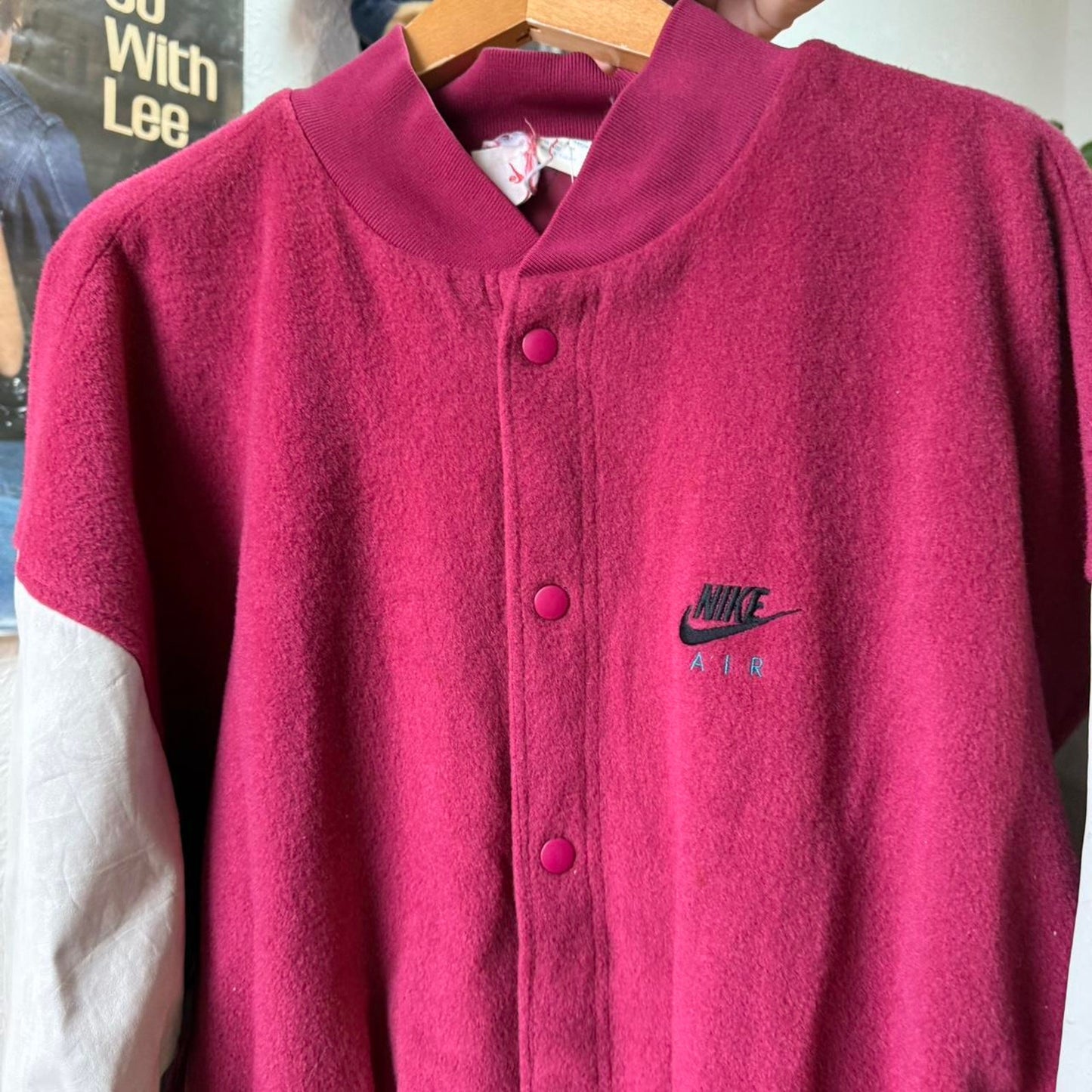 Vintage 90s Nike Air Letterman Jacket - Large