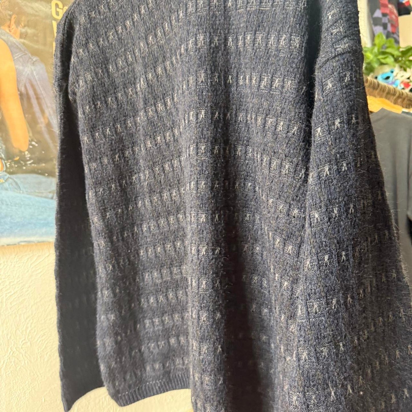 Vintage 90s Patterned Van Heusen Sweater - Large